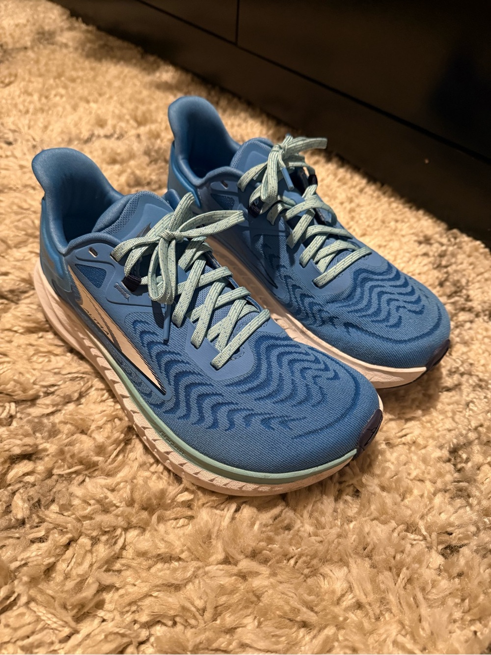 Altra Women's Blue Running Shoes with Light Blue Laces